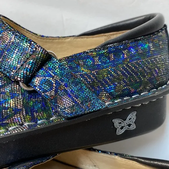NWOT Alegria By PG Lite Leather Paloma Rave On The Nile Mary Jane Shoes Size 7