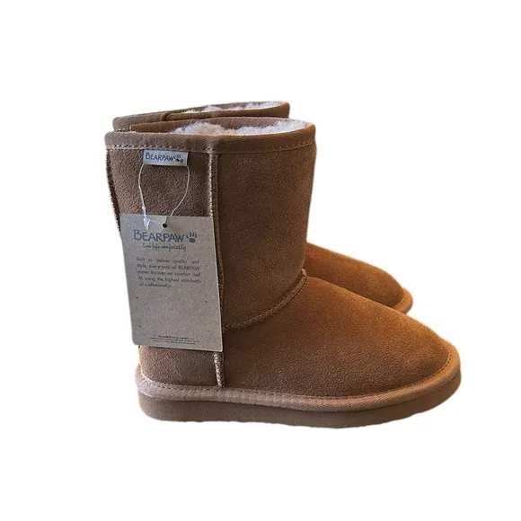 NWT Bearpaw Girls Youth Size 1 Elle Youth Iced Coffee Boots