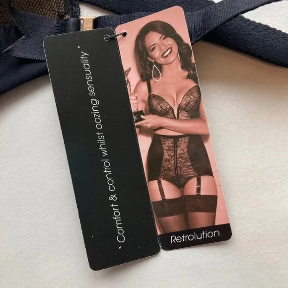 NWT Gossard Shapewear 34DD Black Retrolution VIP Padded Underwire Staylo Slip