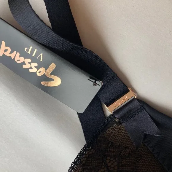 NWT Gossard Shapewear 34DD Black Retrolution VIP Padded Underwire Staylo Slip