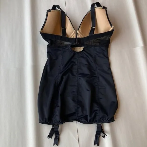 NWT Gossard Shapewear 34DD Black Retrolution VIP Padded Underwire Staylo Slip