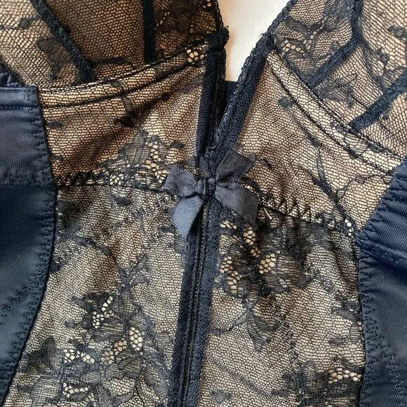 NWT Gossard Shapewear 34DD Black Retrolution VIP Padded Underwire Staylo Slip