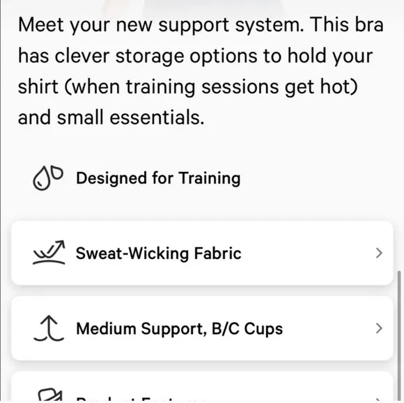 NWT Lululemon Stash It Bra, Black, Size 6