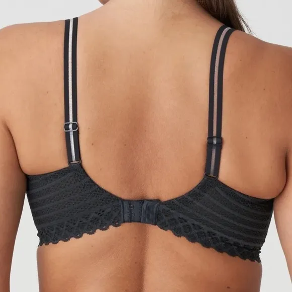 NWT PrimaDonna Twist East End Padded Balcony Bra Black Size US 34G UK 34F