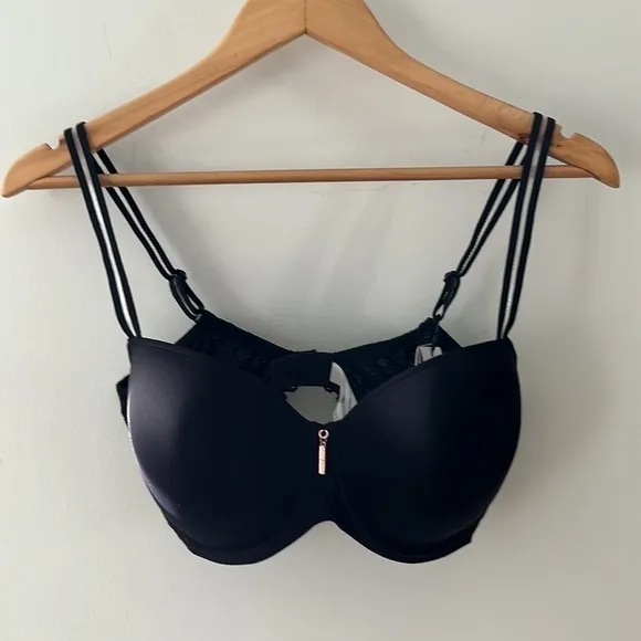 NWT PrimaDonna Twist East End Padded Balcony Bra Black Size US 34G UK 34F