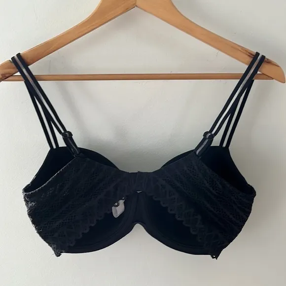 NWT PrimaDonna Twist East End Padded Balcony Bra Black Size US 34G UK 34F