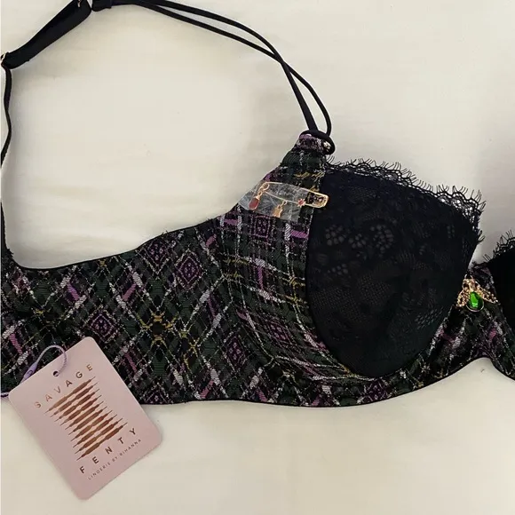 NWT Savage X Fenty by Rihanna A Little Tart Balconette Bra Size 36D.