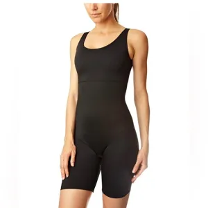 NWT Spanx black slip suit slimming top bottom S
