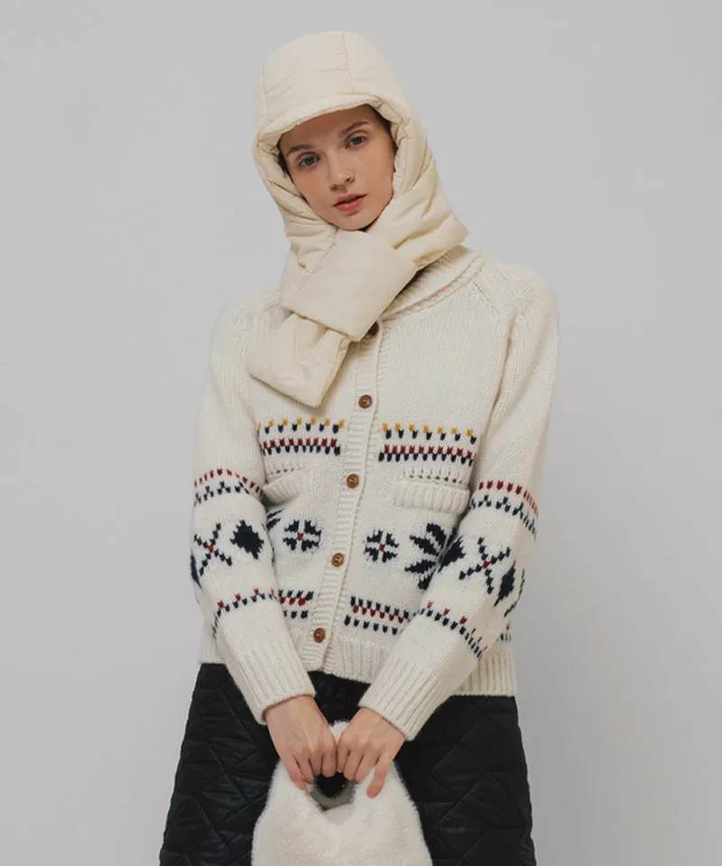 OBER Golf Padded Muffler Balaclava - Ivory
