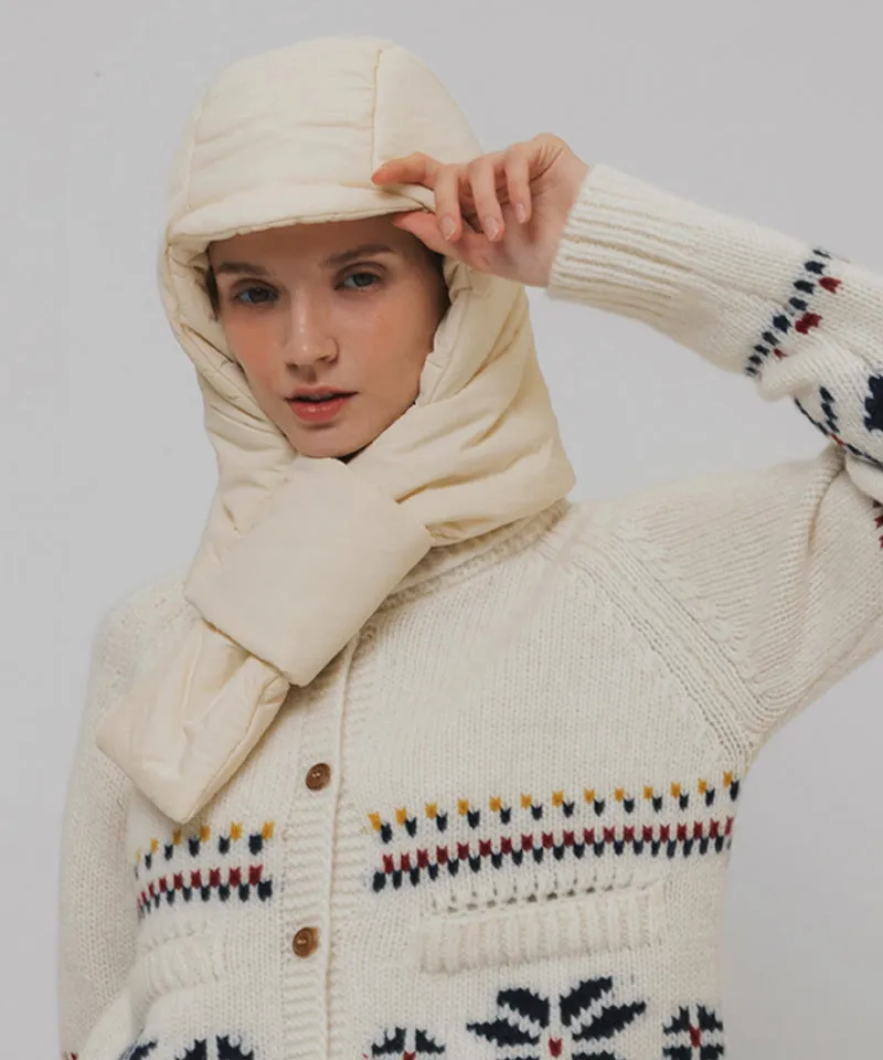 OBER Golf Padded Muffler Balaclava - Ivory