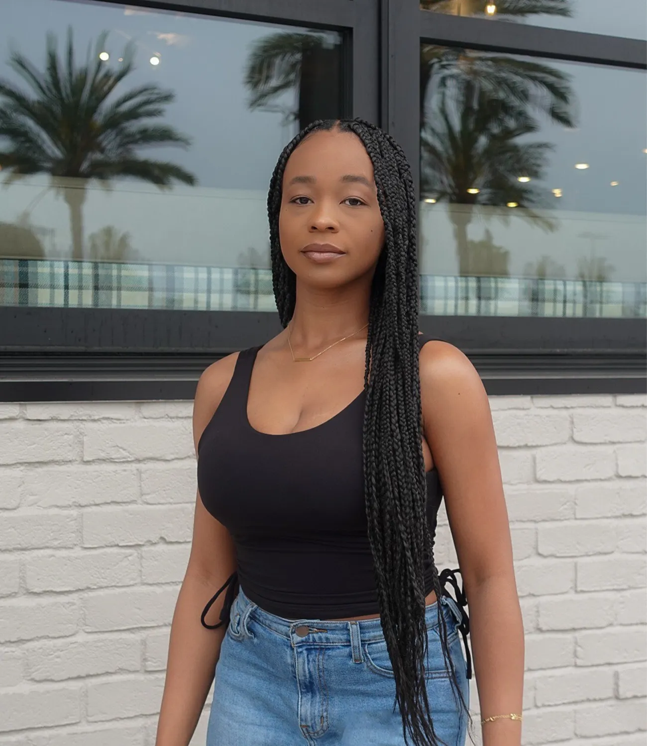 On The Move Padded Ruched top(Black)