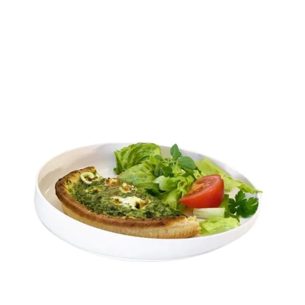 One Handed Plate with Raised Edge