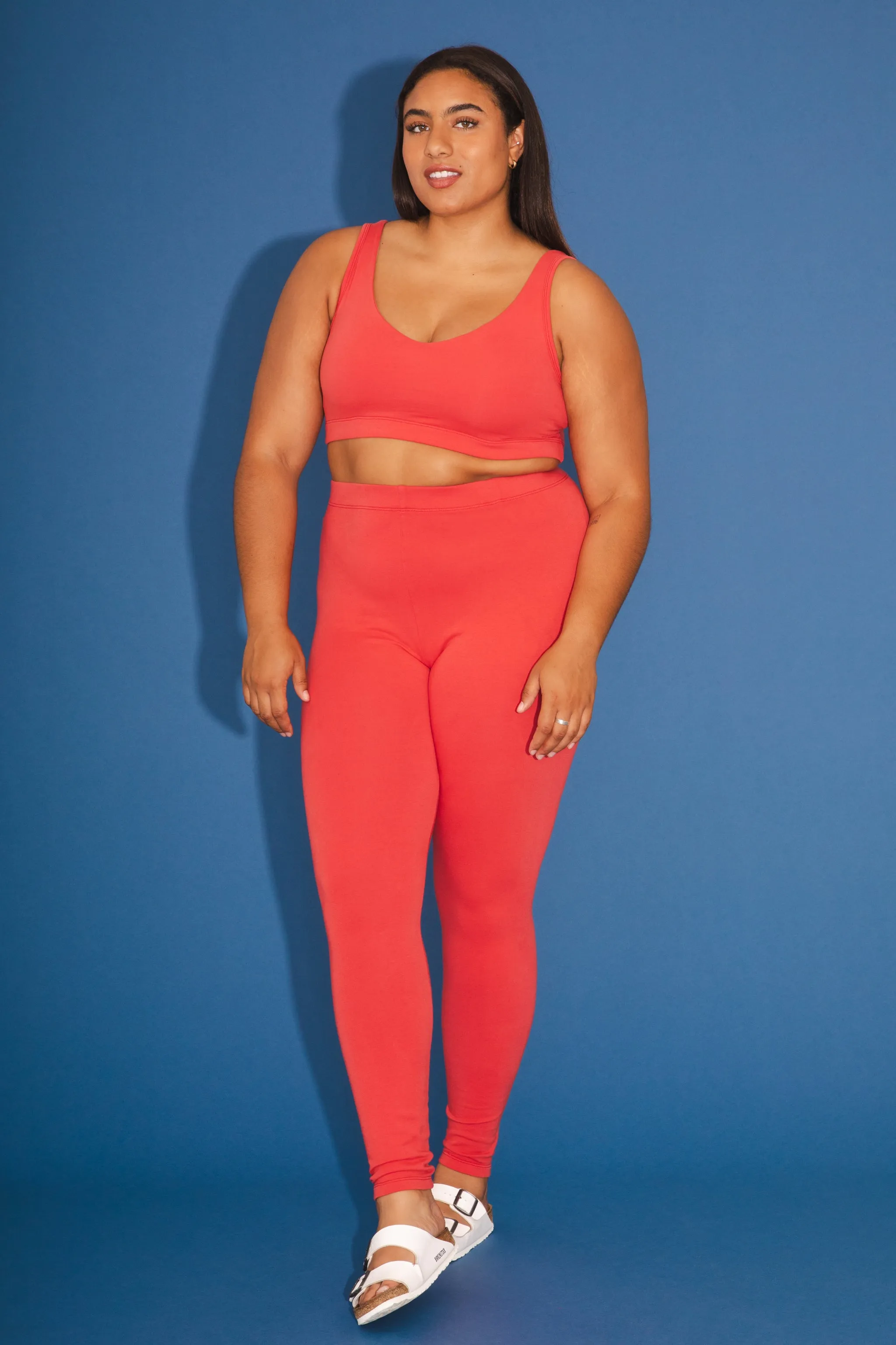 Organic Bra in Cherry