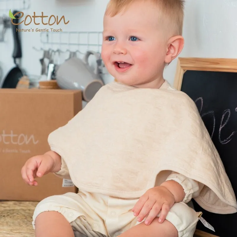 Organic Burp Cloths & Infant Bibs 2-in-1 | Best Newborn Essentials