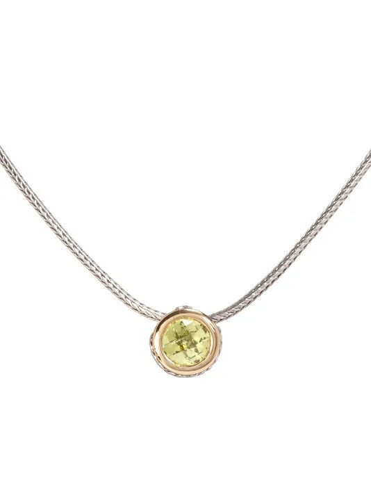 Oval Link Collection CZ Solitaire Necklace