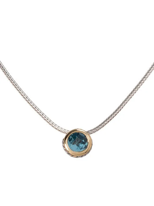 Oval Link Collection CZ Solitaire Necklace