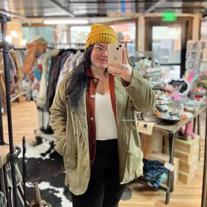 Oversized Olive Jacket on