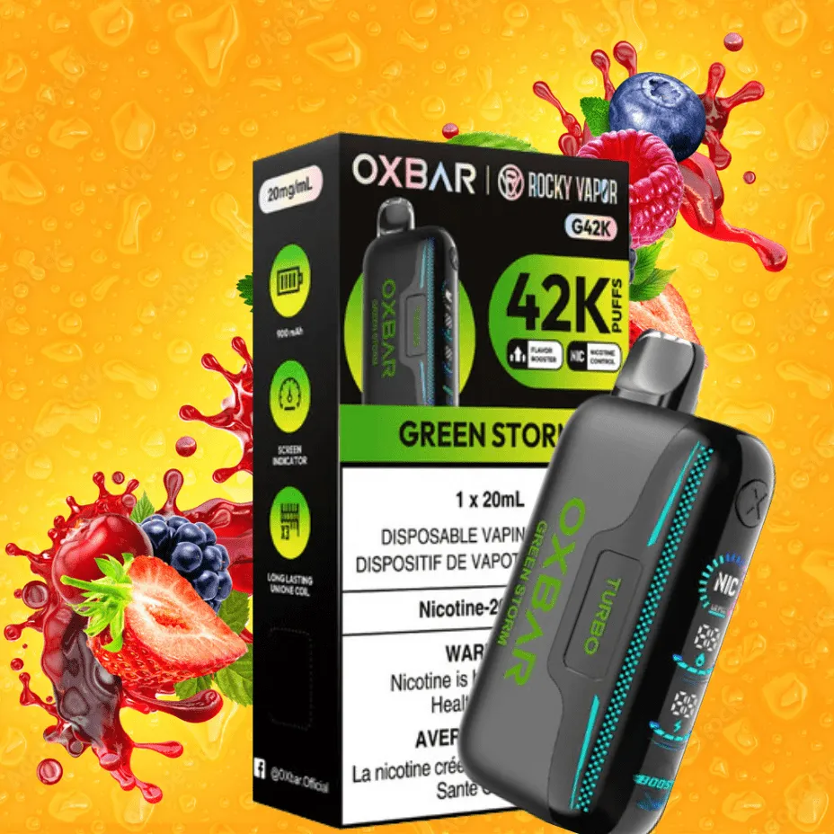 Oxbar G42k Disposable Vape-Green Storm