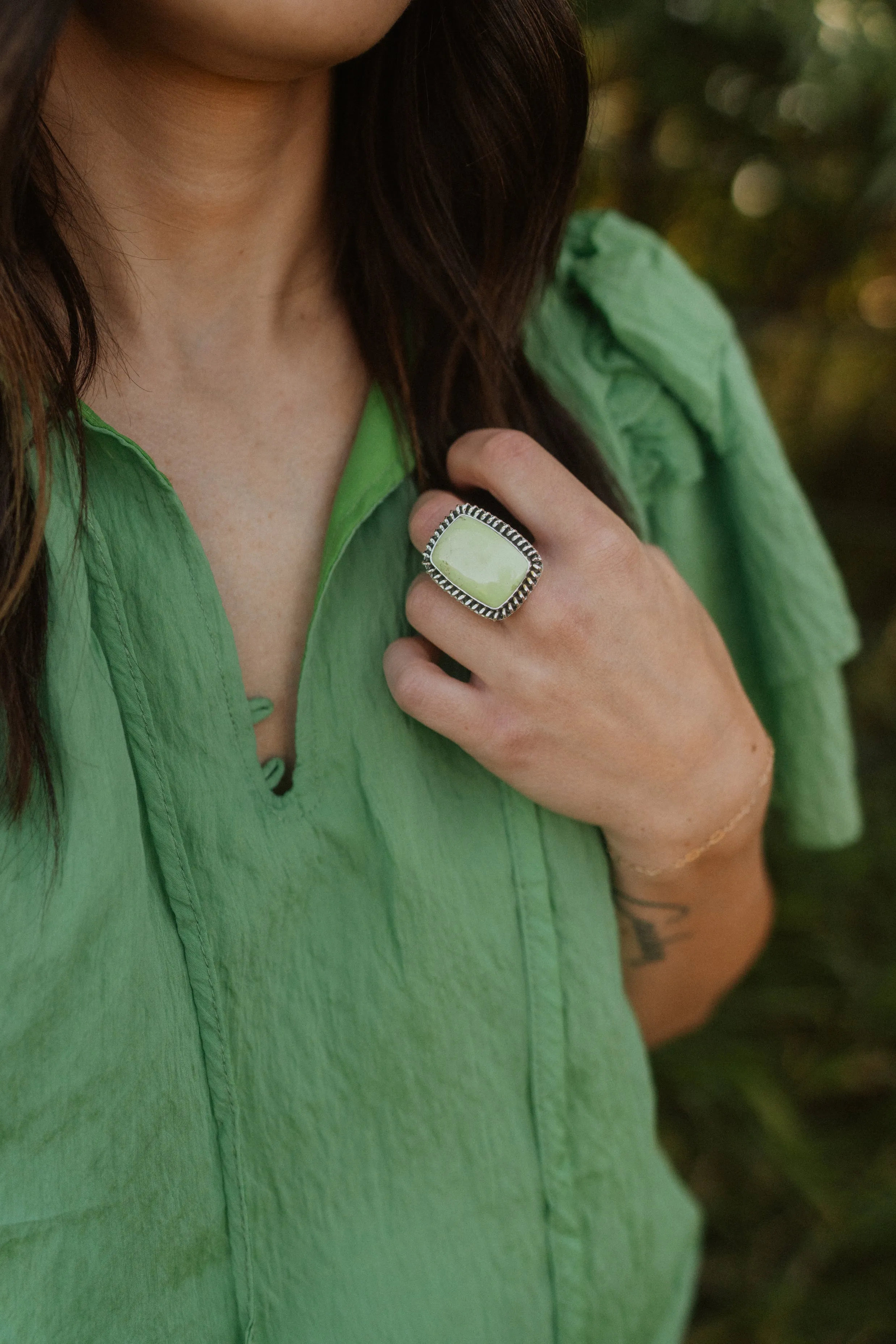 Pandora Ring | Lemon Chrysoprase