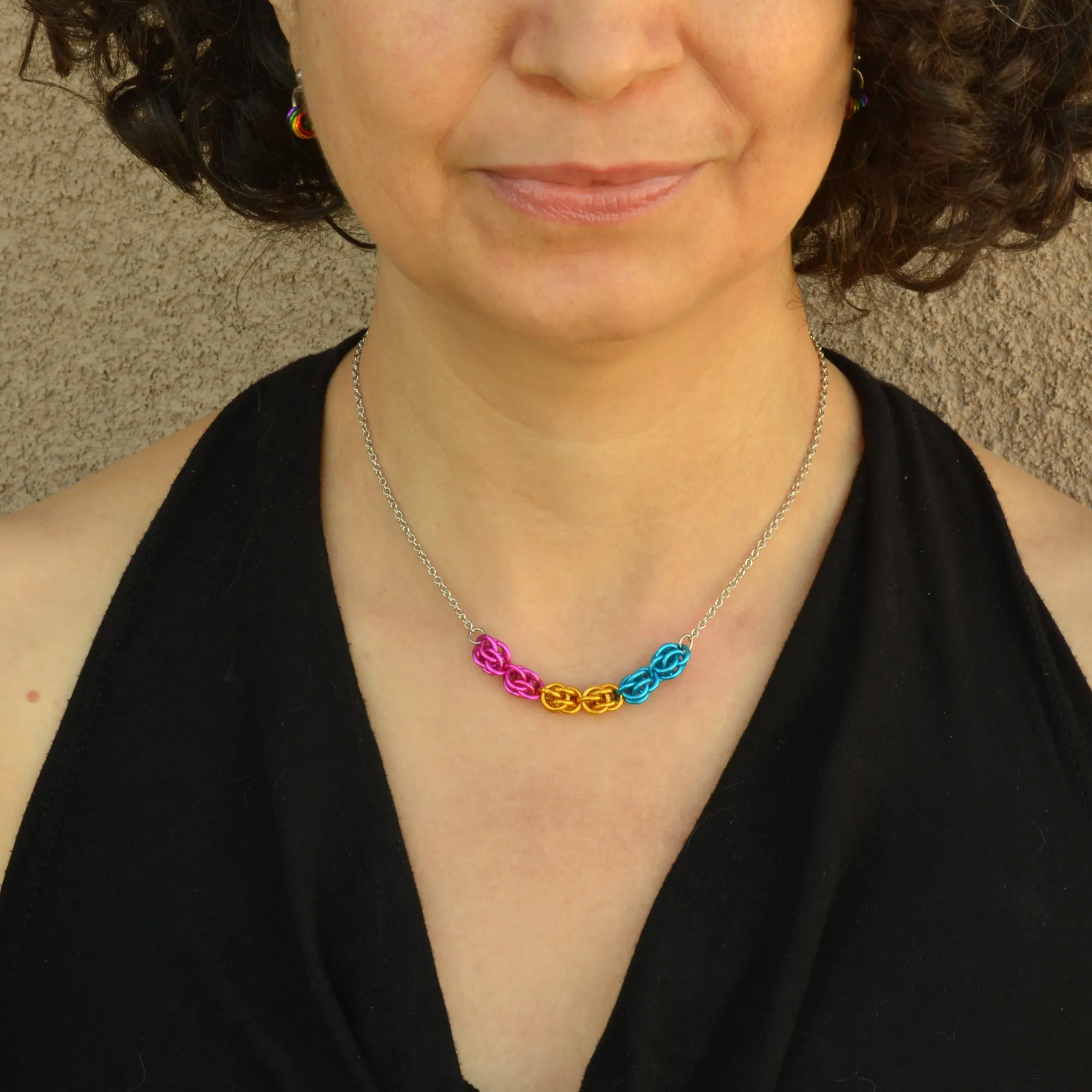 Pansexual Pride - Petite Necklace