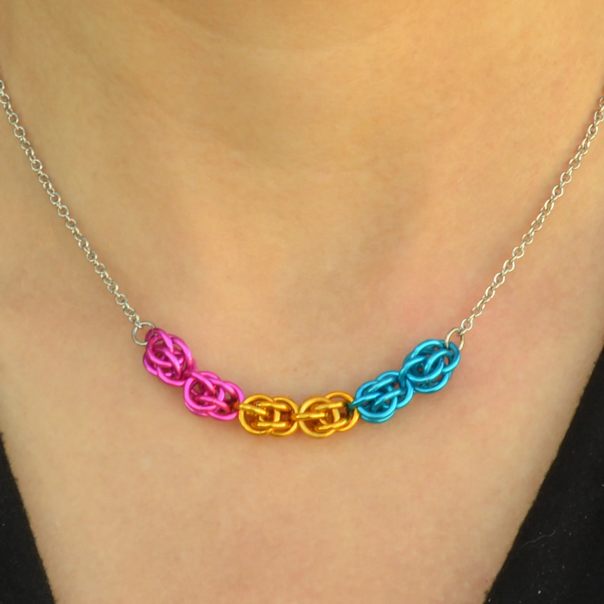 Pansexual Pride - Petite Necklace