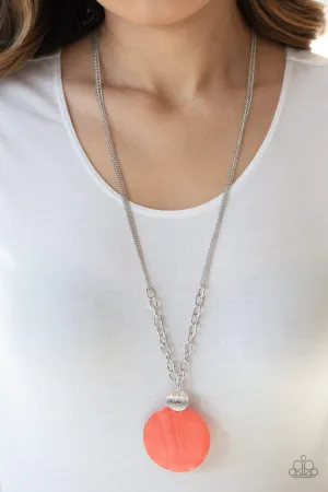 Paparazzi A Top-SHELLer - Orange Necklace