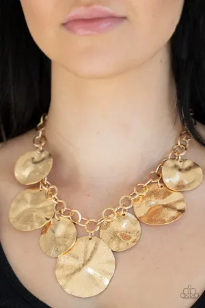 Paparazzi - Barely Scratched The Surface - Gold Necklace