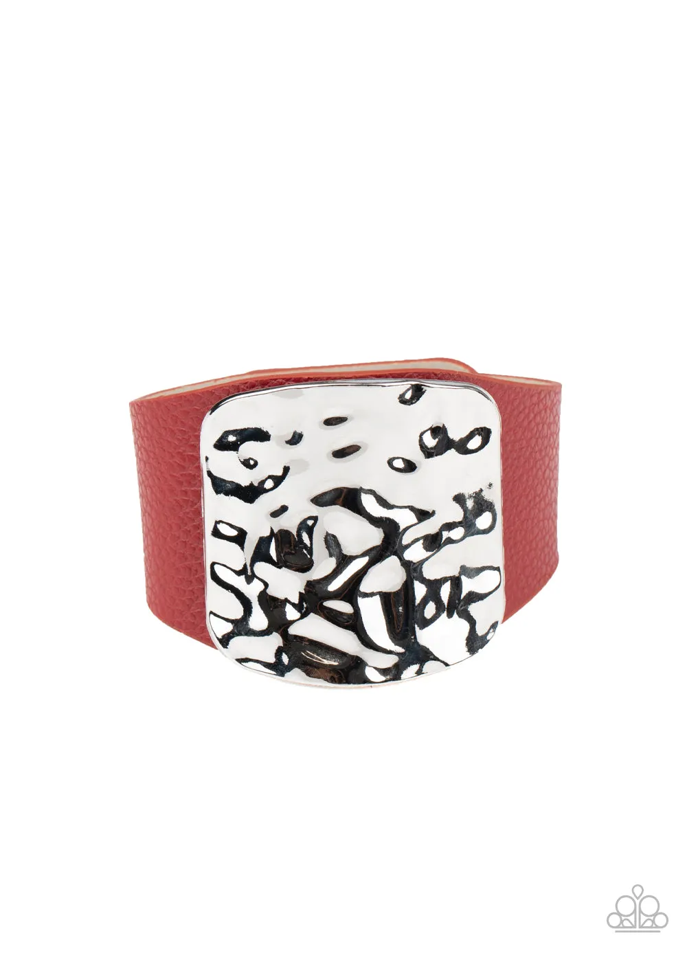 Paparazzi Brighten Up - Red Wrap Bracelet