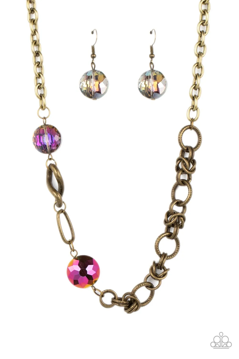 Paparazzi Celestially Celtic - Brass Necklace