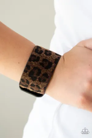 Paparazzi - Cheetah Cabana - Brown Bracelet