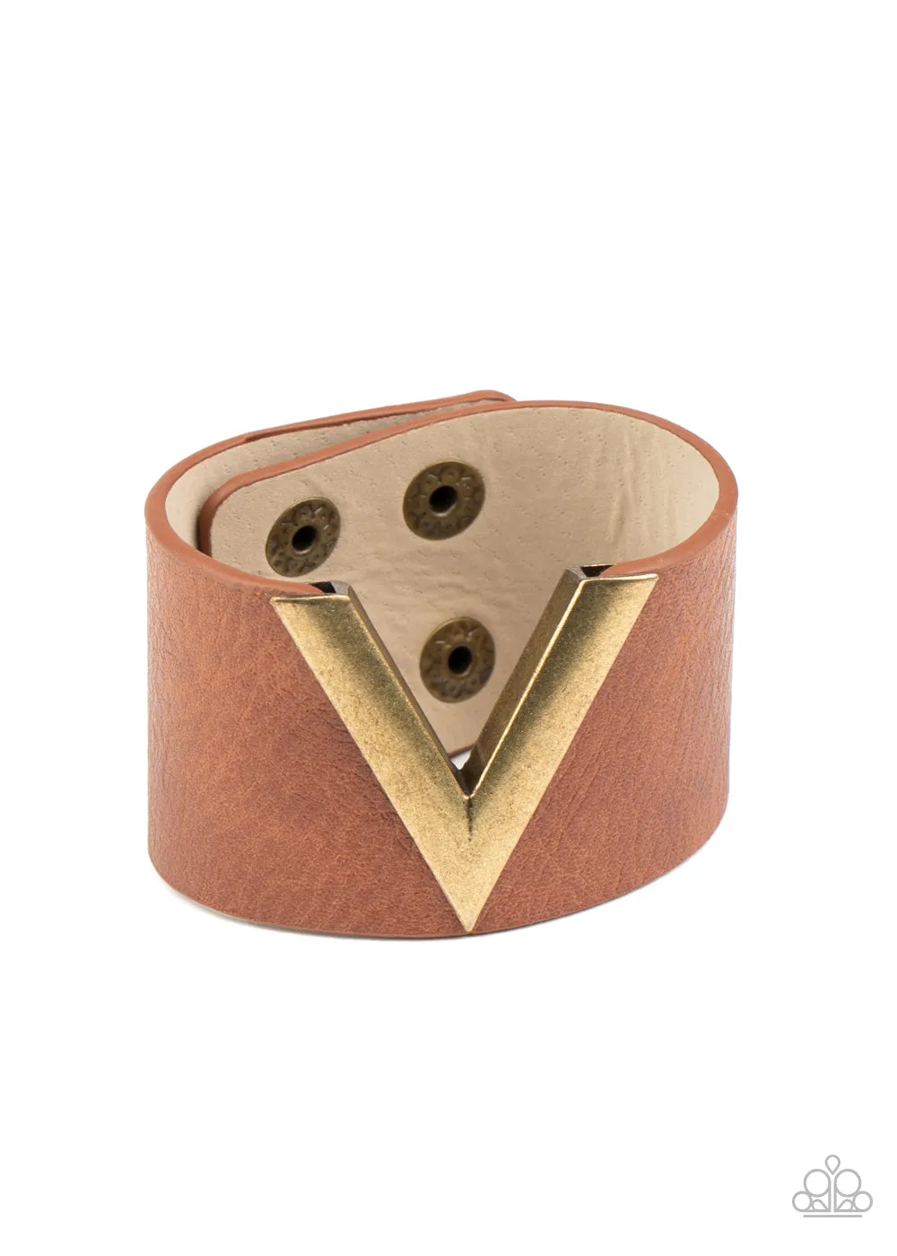Paparazzi Claws Out - Brown Wrap Bracelet