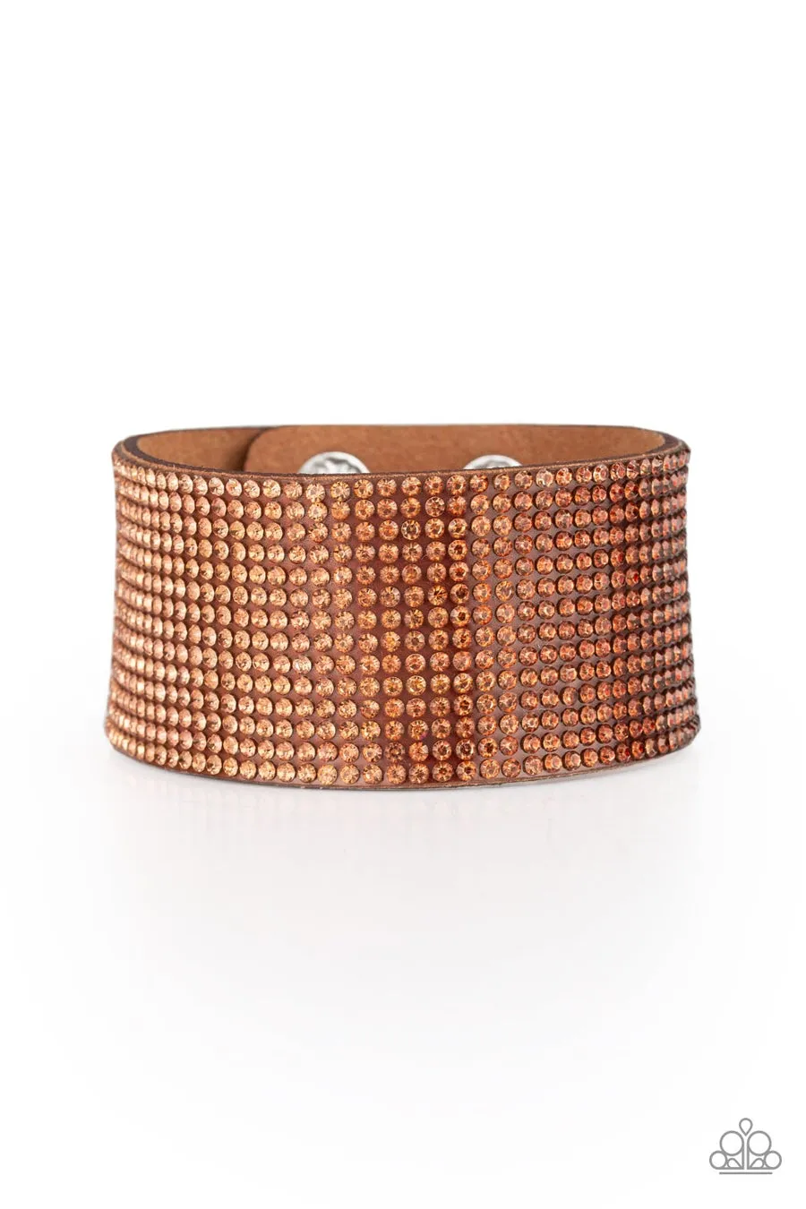 Paparazzi Fade Out - Brown Bracelet