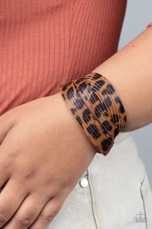 Paparazzi Hey GRRirl - Brown Wrap Bracelet