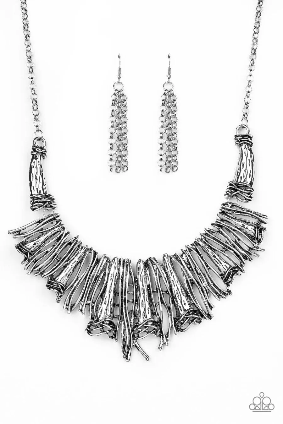 Paparazzi In The MANE Stream - Silver Necklace