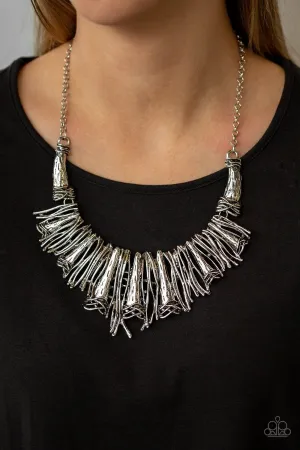 Paparazzi In The MANE Stream - Silver Necklace