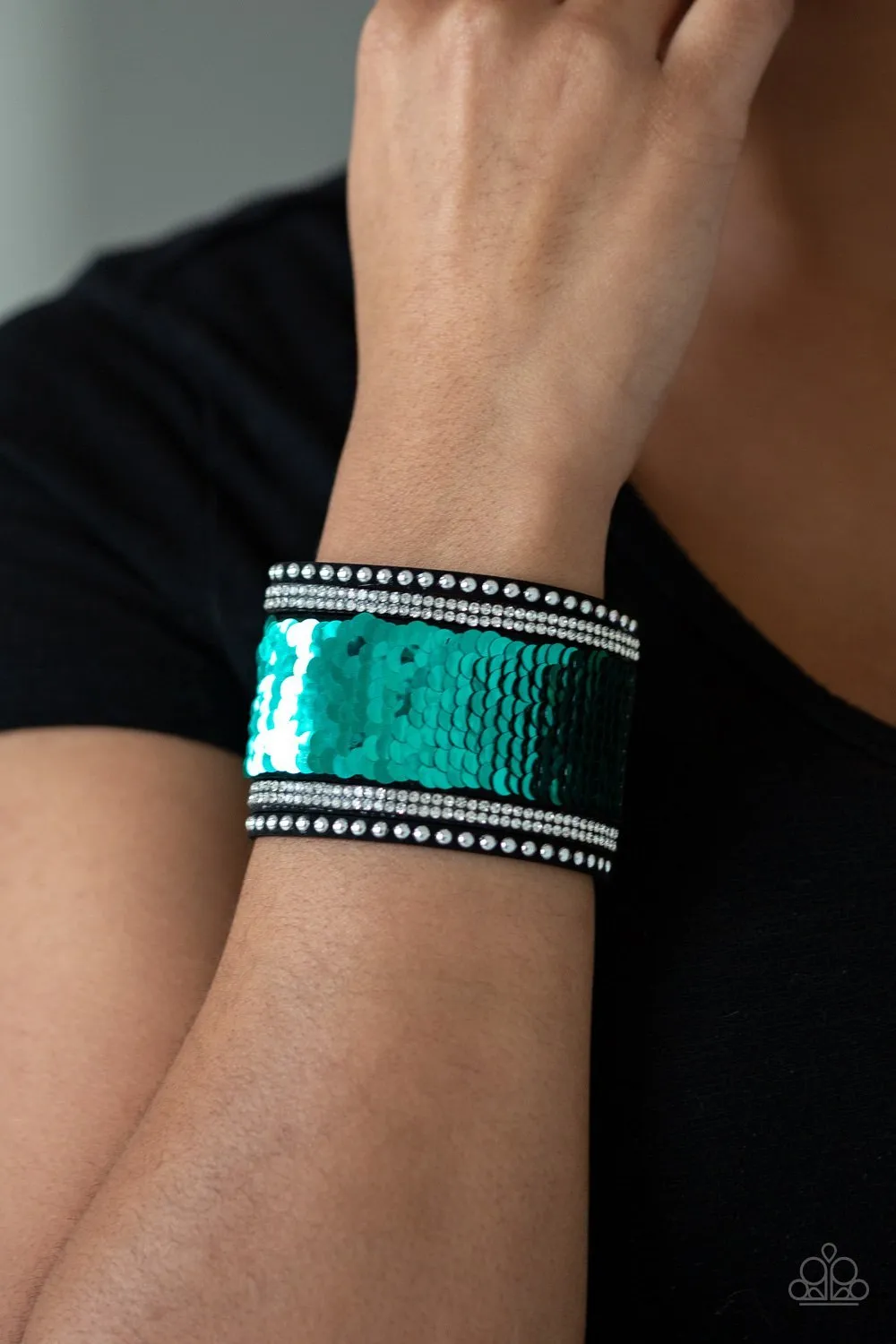 Paparazzi MERMAIDS Have More Fun Urban Bracelet Green (2-in-1)