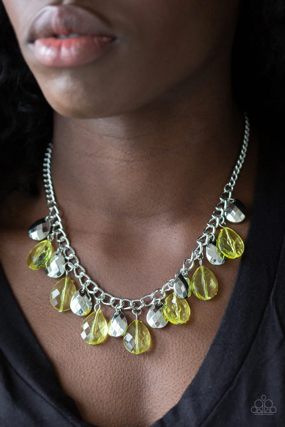 Paparazzi - No Tears Left To Cry - Yellow Necklace