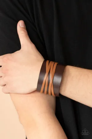 Paparazzi Pirate Plunder - Brown Wrap Bracelet