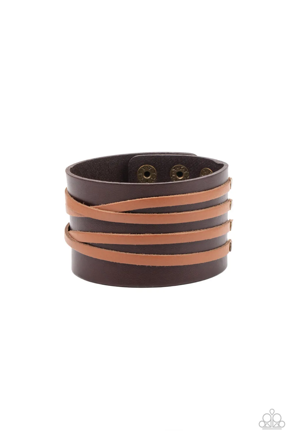 Paparazzi Pirate Plunder - Brown Wrap Bracelet