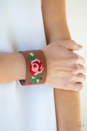 Paparazzi -  Rebel Rose - Brown Bracelet