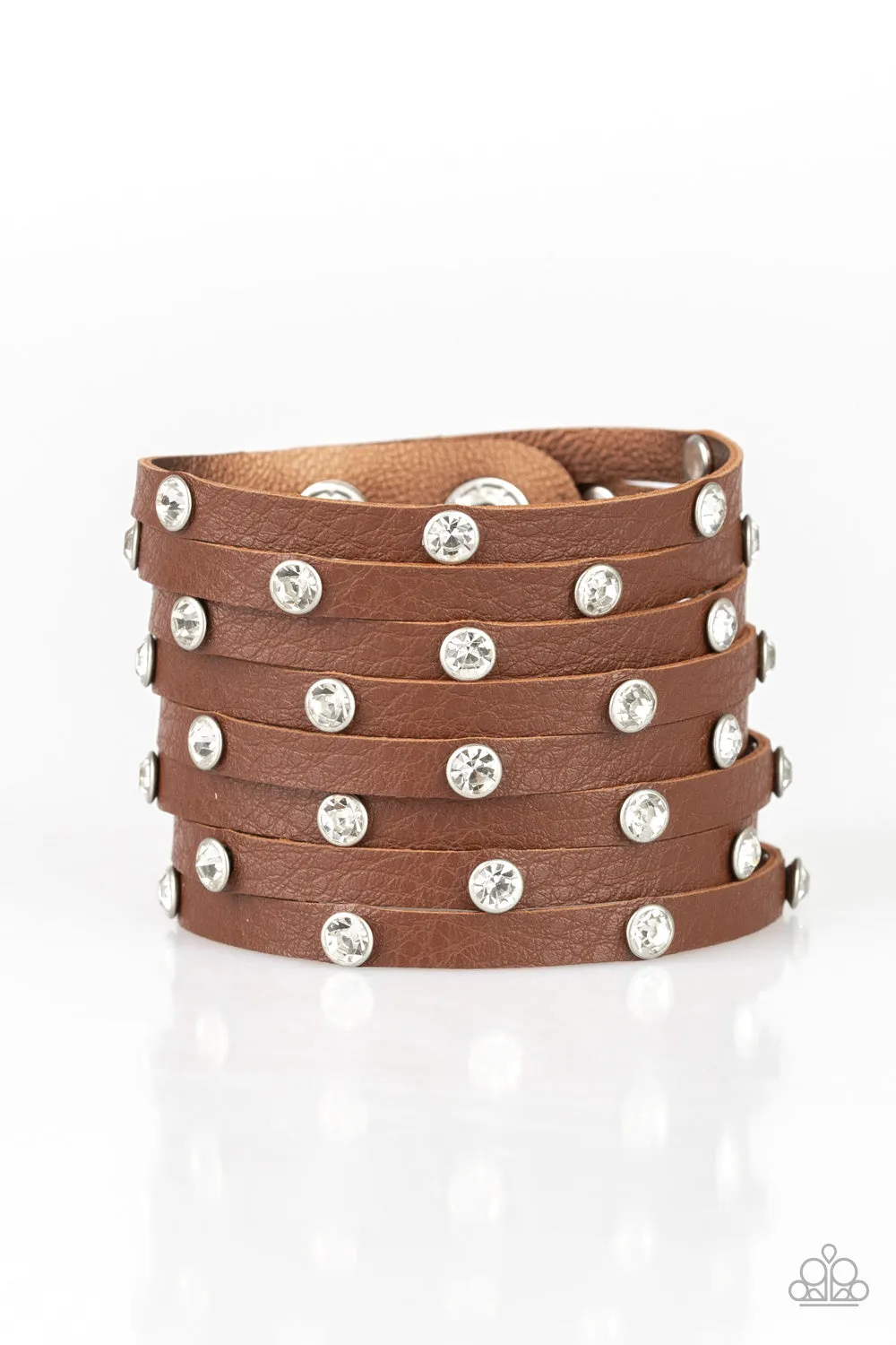 Paparazzi -Sass Squad - Brown Bracelet