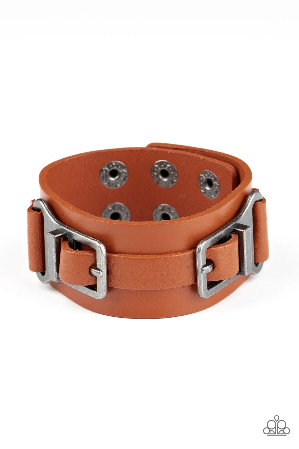 Paparazzi Scout It Out - Brown Urban Bracelet