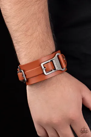 Paparazzi Scout It Out - Brown Urban Bracelet