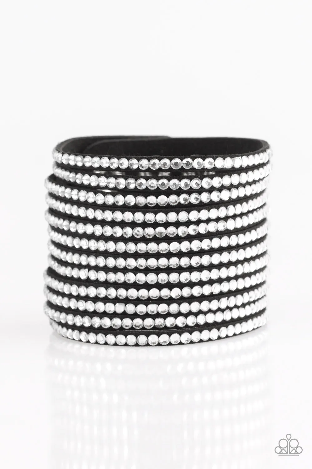 Paparazzi The Boss is Back - Black Wrap Bracelet