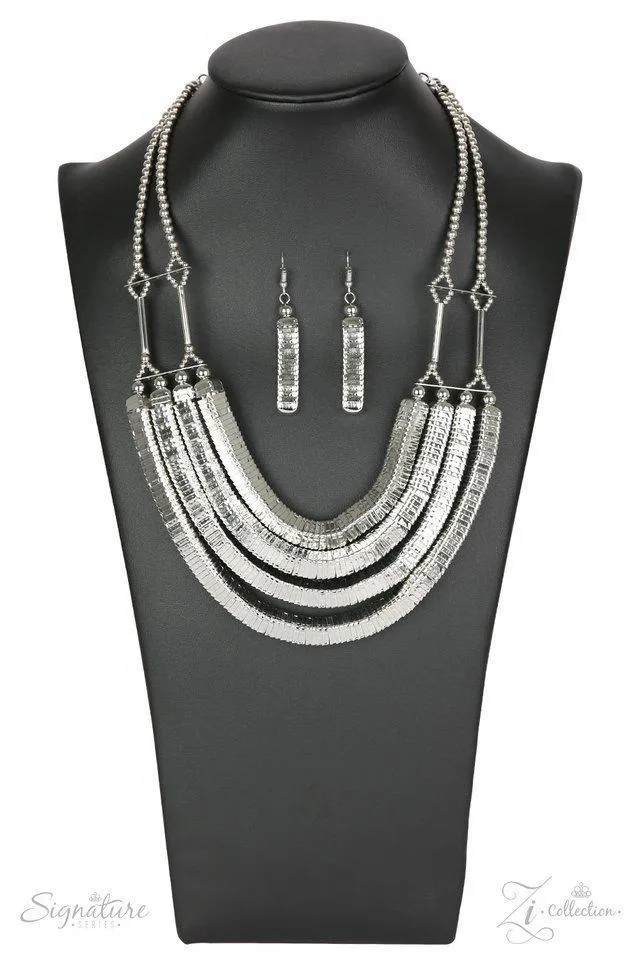 Paparazzi The Heidi - Silver Zi Collection Necklace