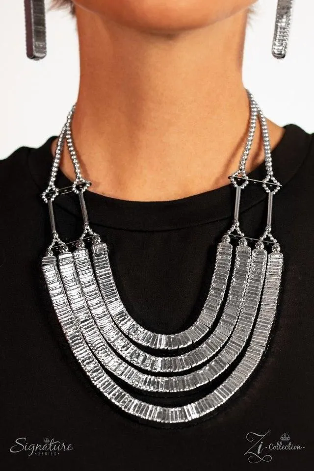 Paparazzi The Heidi - Silver Zi Collection Necklace