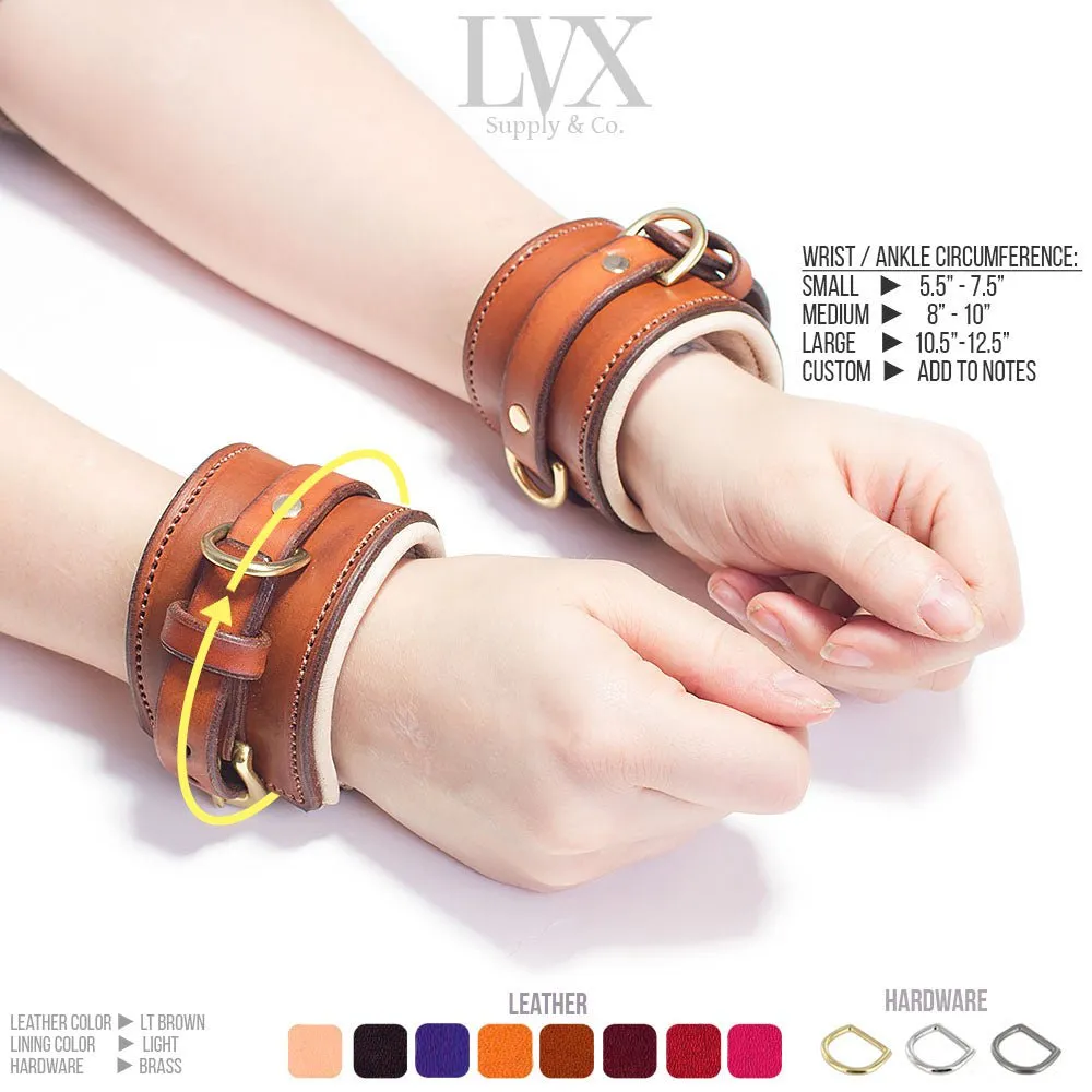 Paradise Red Blossom Padded Cuffs