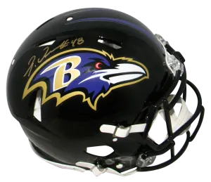 PATRICK QUEEN SIGNED BALTIMORE RAVENS FULL SIZE SPEED AUTHENTIC HELMET BECKETT