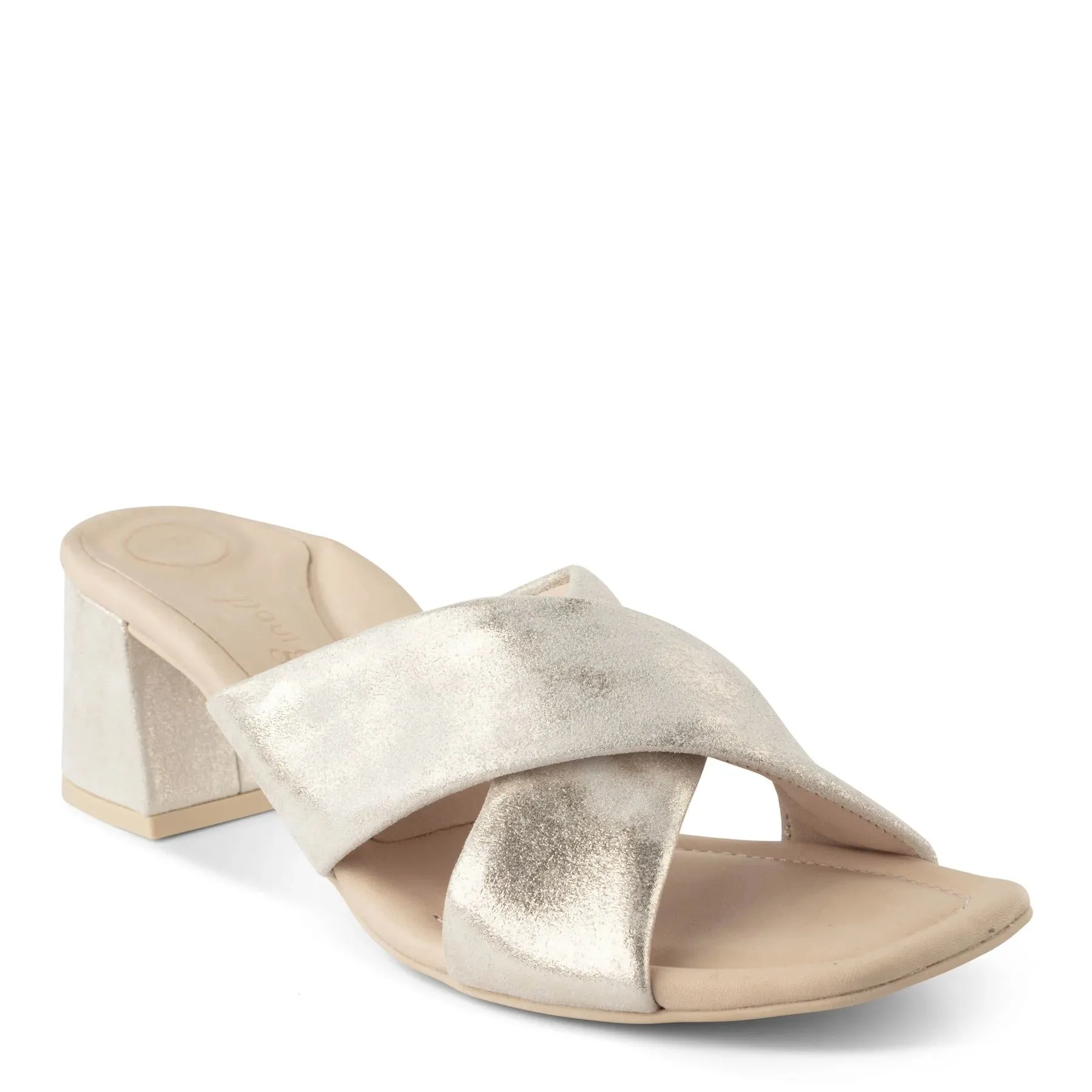 Paul Green Lauren Sandal in Mineral Metallic