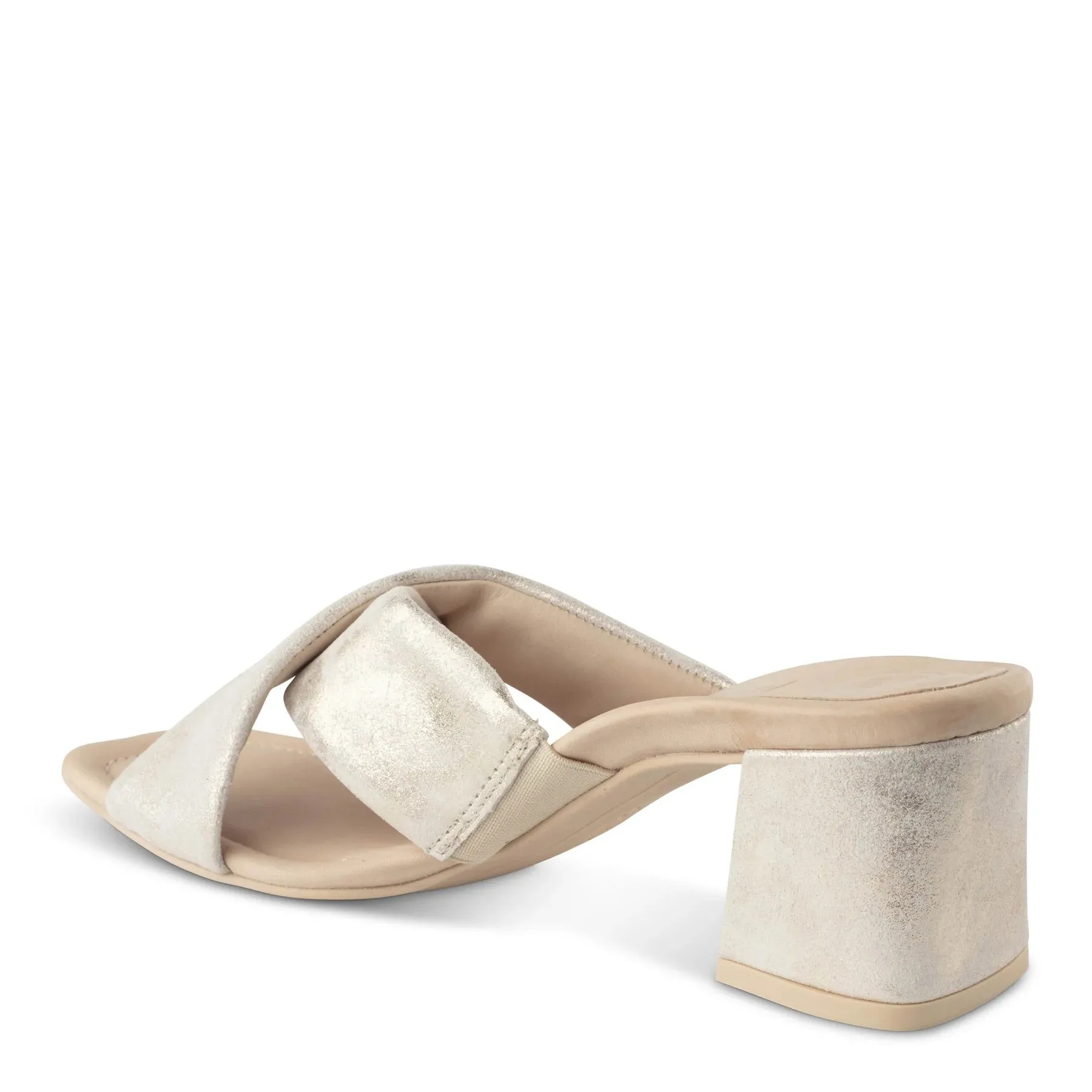 Paul Green Lauren Sandal in Mineral Metallic
